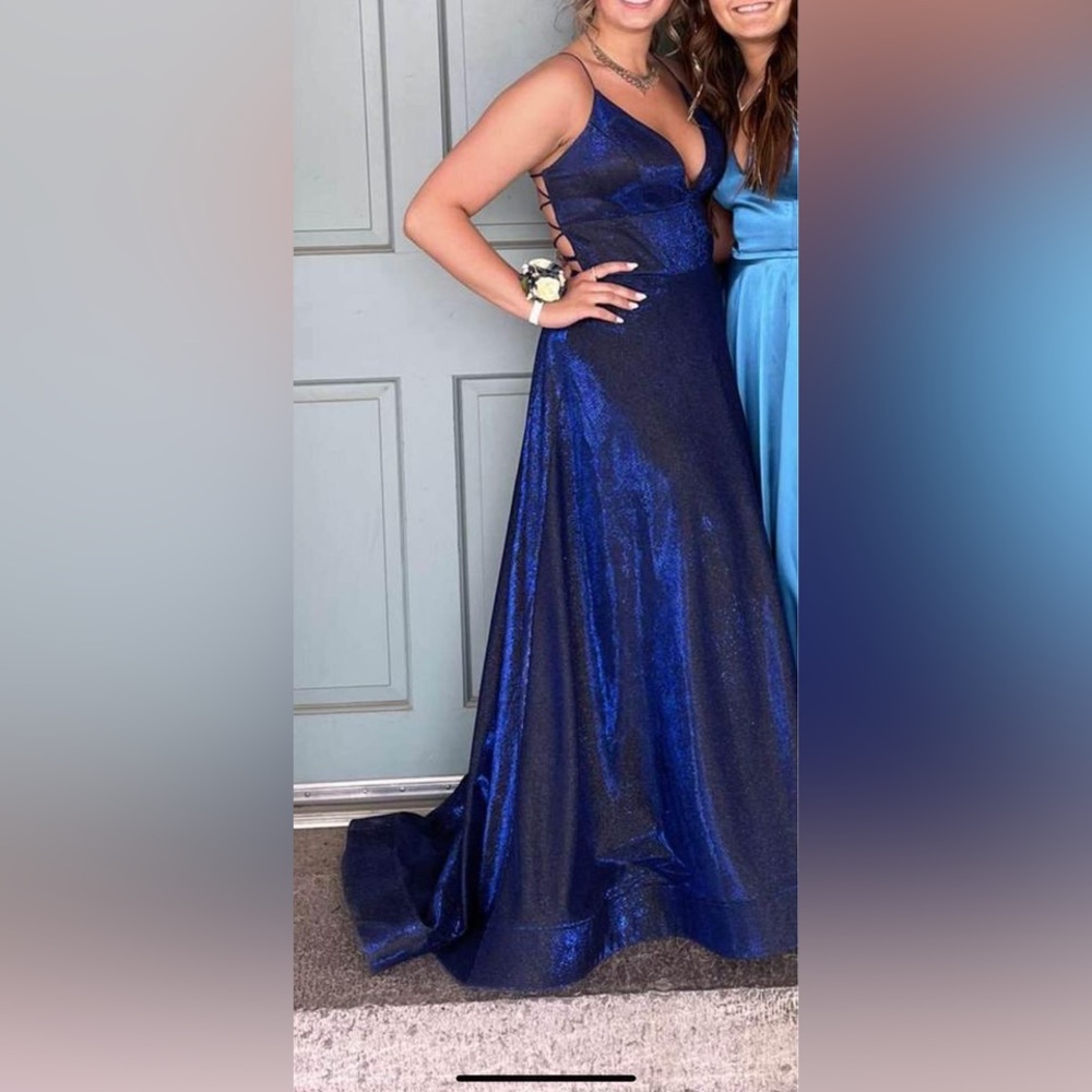 Blue Prom Dress A-Line